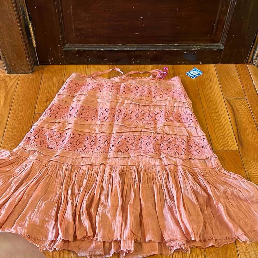 NWT FREE PEOPLE SHAILEE SWING DRESS ROSE Medium - Picture 2 of 3